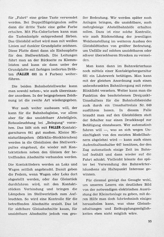 Faller-Magazin Nr. 3 Februar 1958