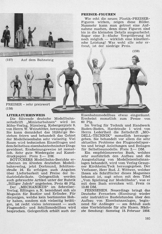 Faller-Magazin Nr. 3 Februar 1958