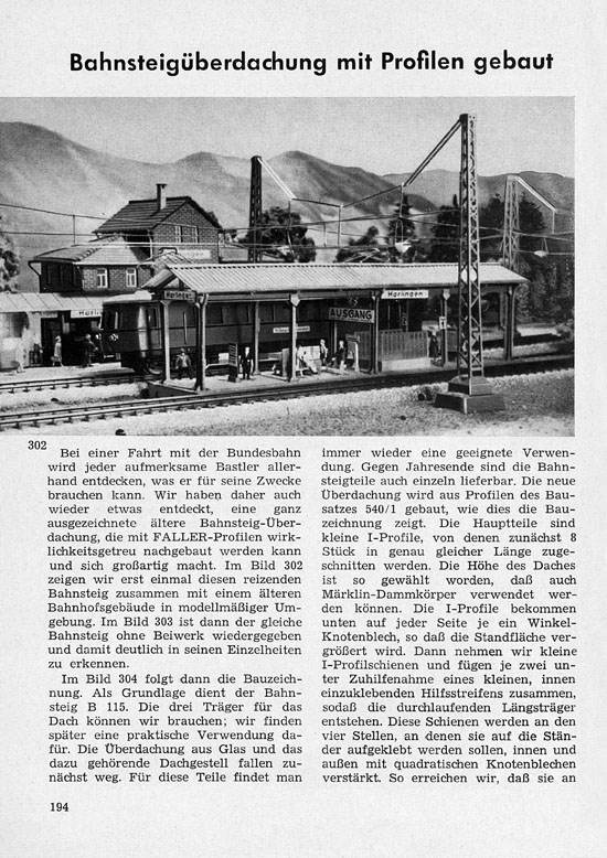 Faller-Magazin Nr. 6 August 1958