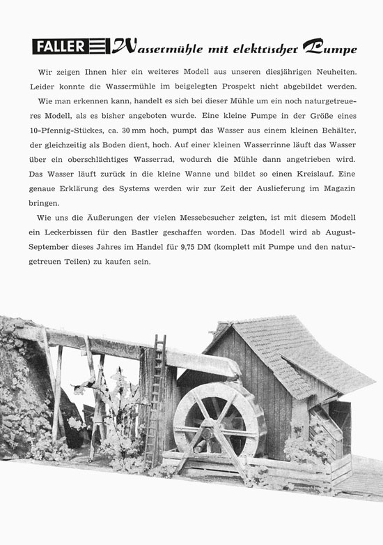 Seite 2 Faller-Magazin Nr. 22 April 1966
