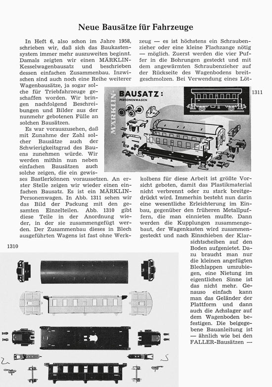 Faller-Magazin Nr. 22 April 1966