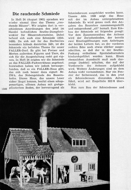 Faller-Magazin Nr. 27 Februar 1962