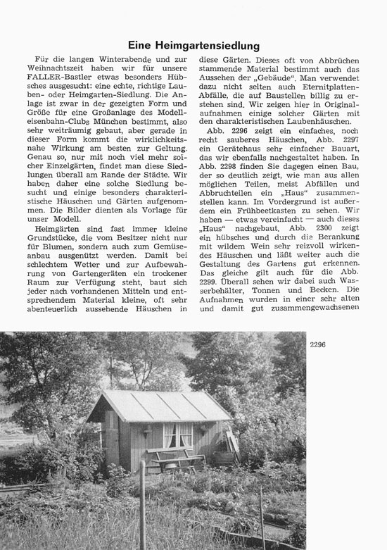 Seite 4 Faller-Magazin Nr. 56 Dezember 1966