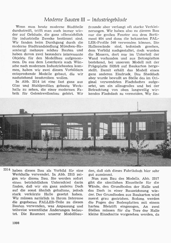 Faller-Magazin Nr. 56 Dezember 1966