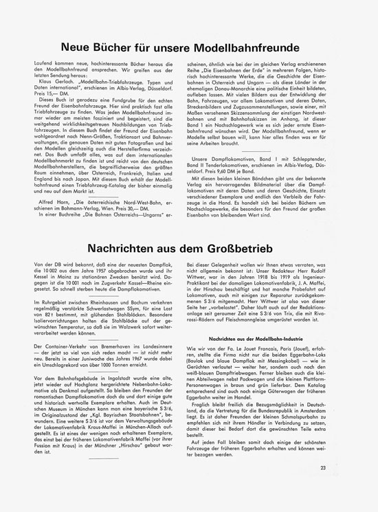 Seite 23 Faller-Magazin Nr.66 August 1968