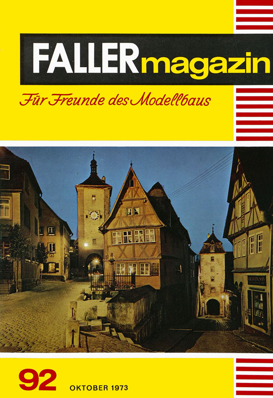Seite 1 Faller Magazin Nr. 92 Oktober 1973