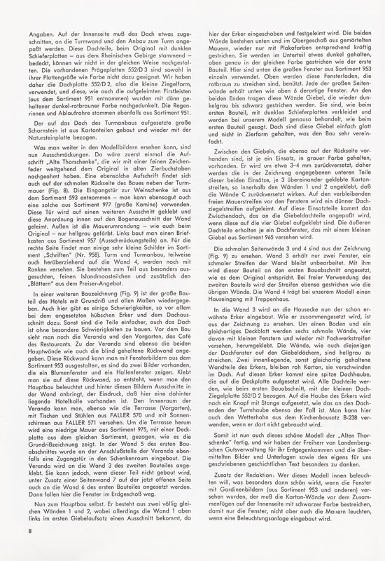 Seite 8 Faller Magazin Nr. 92 Oktober 1973