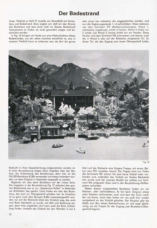 Seite 12 Faller Magazin Nr. 92 Oktober 1973