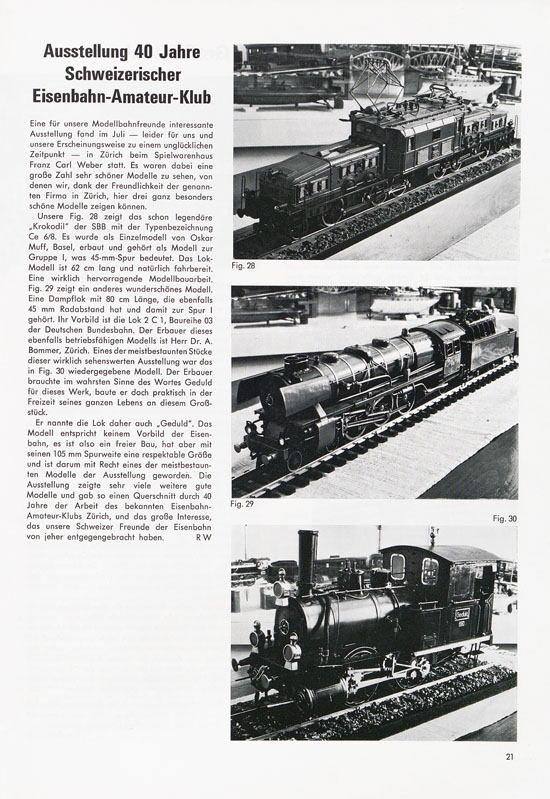 Seite 21 Faller Magazin Nr. 92 Oktober 1973