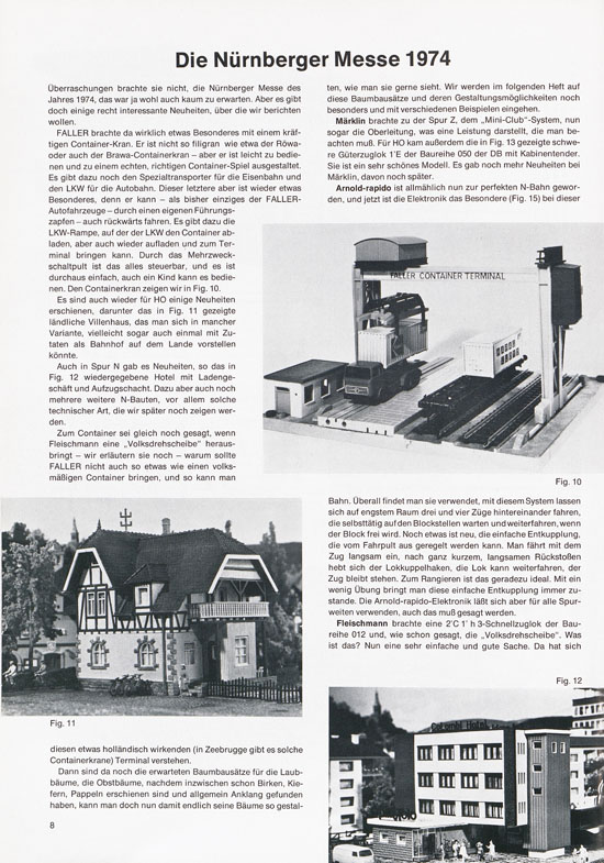 Seite 8 Faller Magazin Nr. 95 April 1974