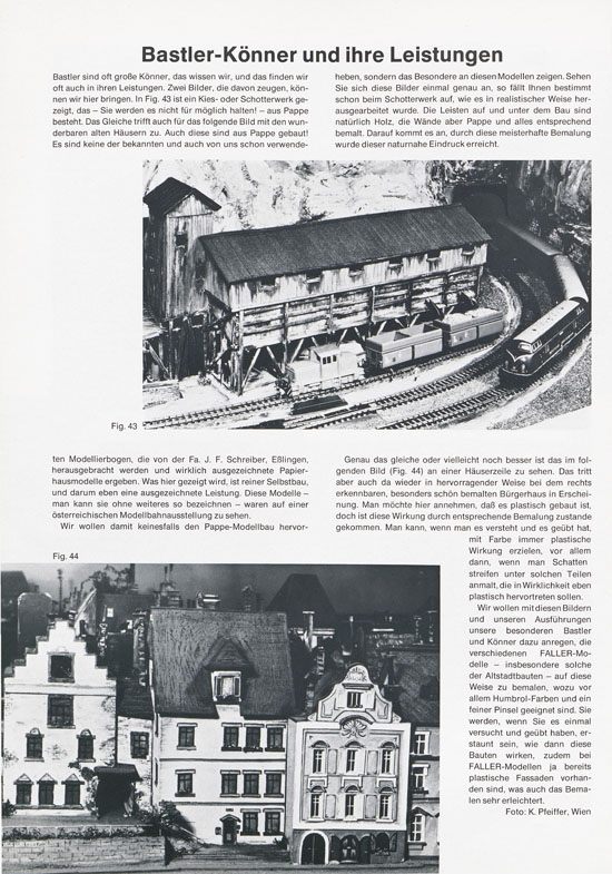 Seite 22 Faller Magazin Nr. 95 April 1974