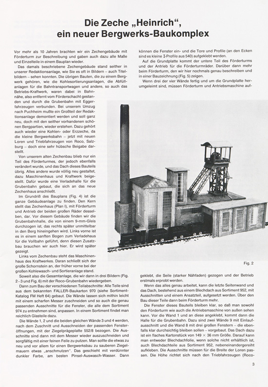 Seite 3 Faller-Magazin Nr.97 Oktober 1974