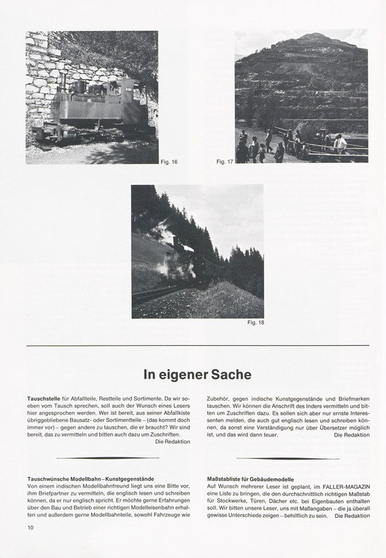 Seite 10 Faller-Magazin Nr.97 Oktober 1974