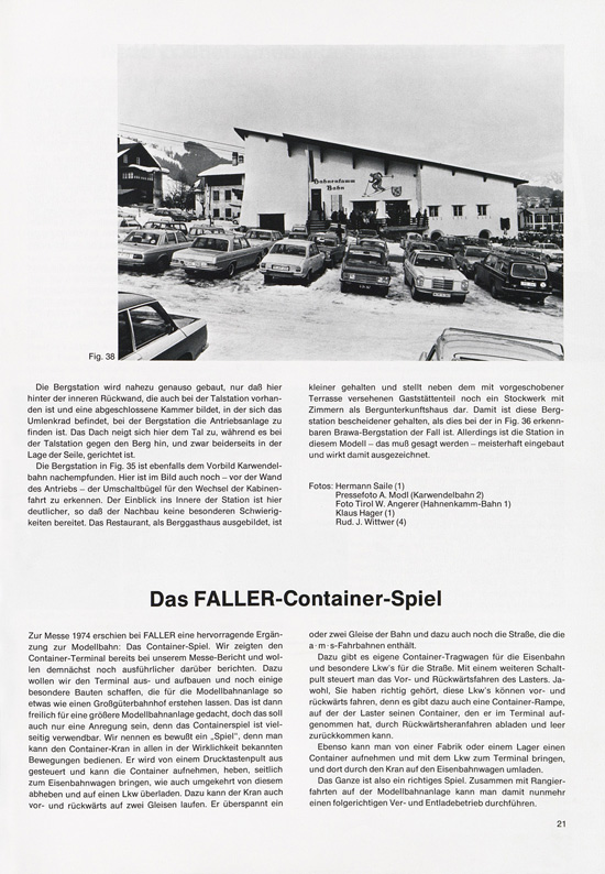 Seite 21 Faller-Magazin Nr.97 Oktober 1974