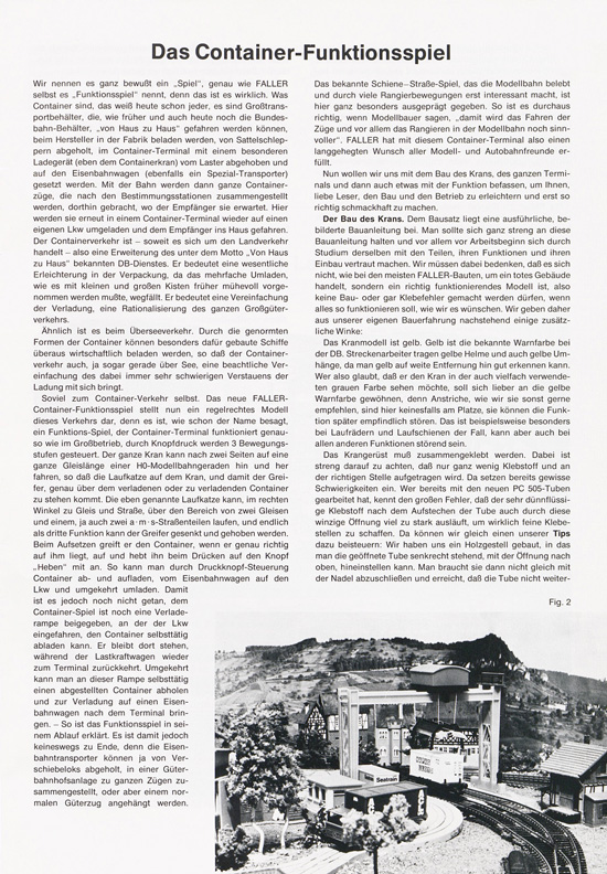 Seite 3 Faller-Magazin Nr.98 Dezember 1974