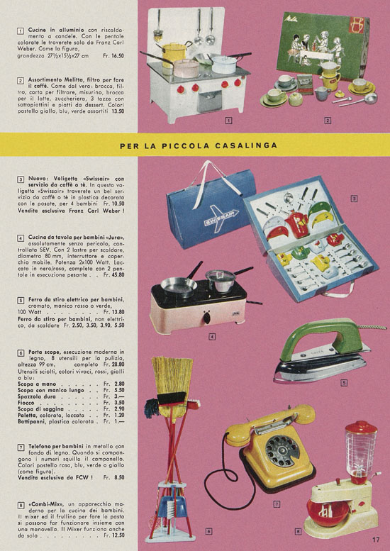 Franz Carl Weber Spielzeugkatalog 1960