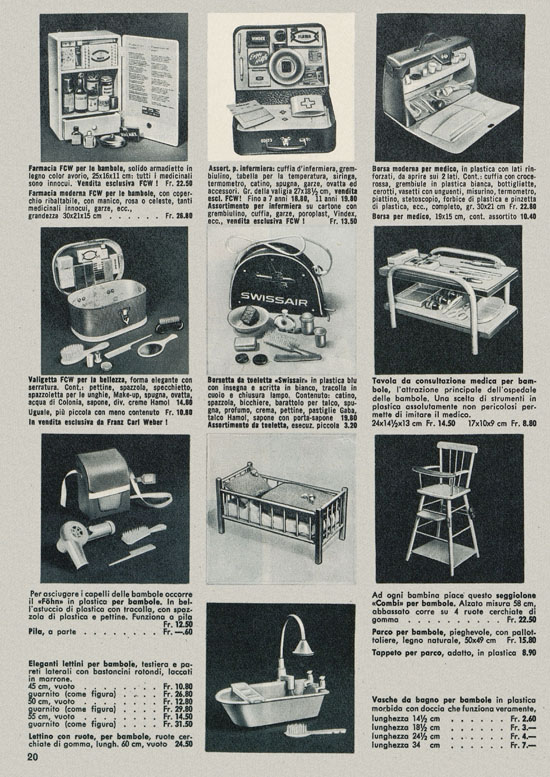 Franz Carl Weber Spielzeugkatalog 1960