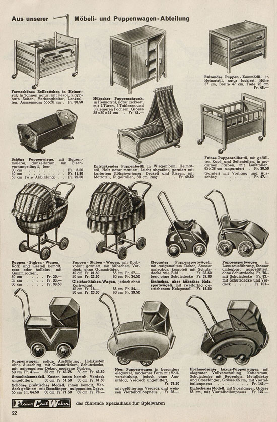 Franz Carl Weber Spielwaren Katalog 1947-1948