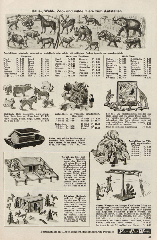 Franz Carl Weber Spielwaren Katalog 1947-1948