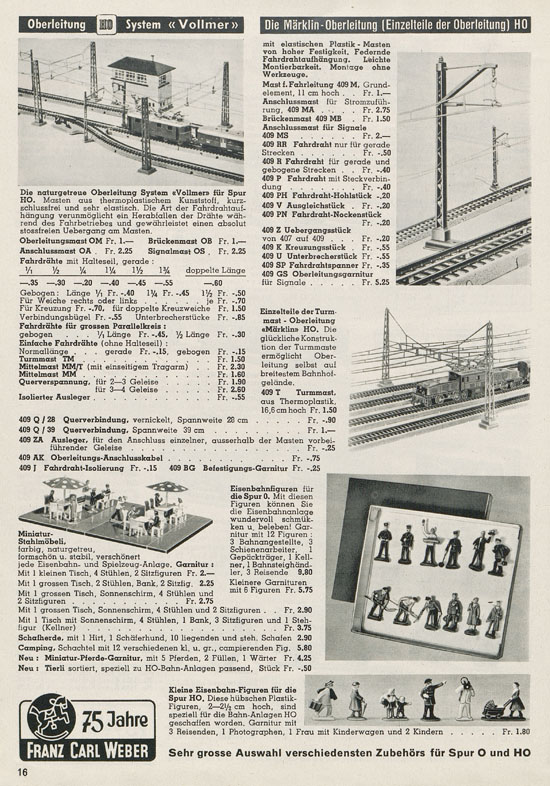 Franz Carl Weber AG Katalog Technische Spielwaren 1956 