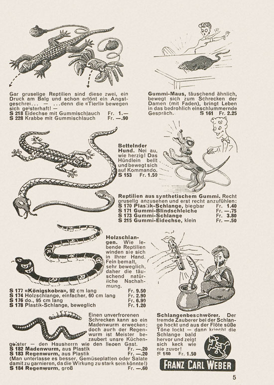 Franz Carl Weber Katalog Scherz und Unterhaltung 1959