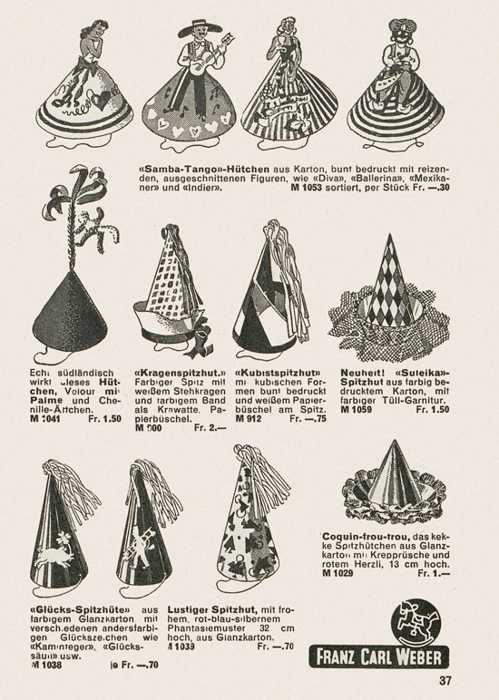 Franz Carl Weber Katalog Scherz und Unterhaltung 1959