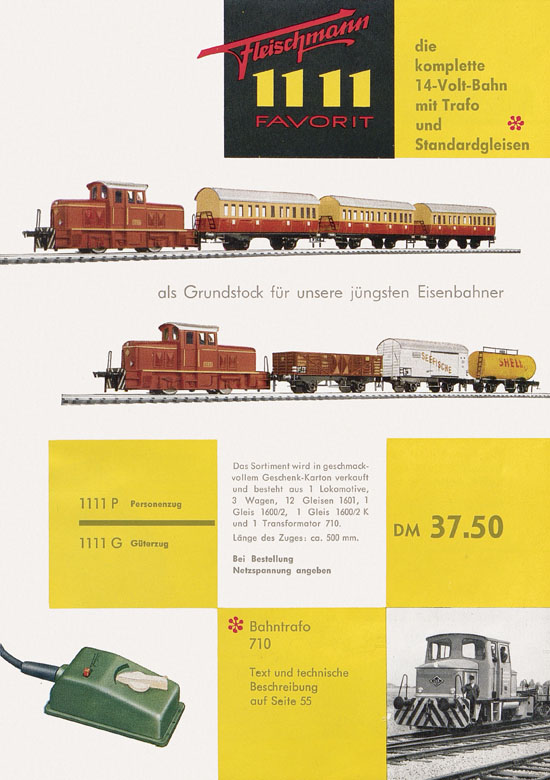 Seite 3 Fleischmann Katalog H0 1961-1962