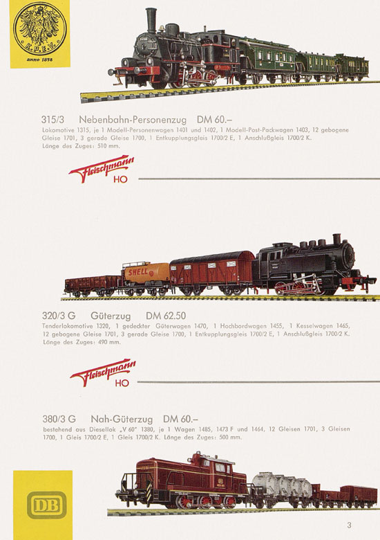 Fleischmann Katalog H0 1961-1962