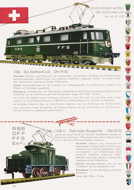 Seite 12 Fleischmann Katalog H0 1961-1962