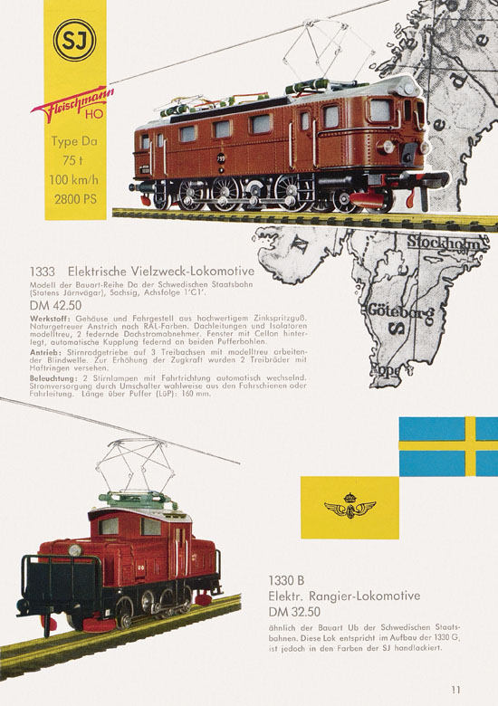Seite 13 Fleischmann Katalog H0 1961-1962