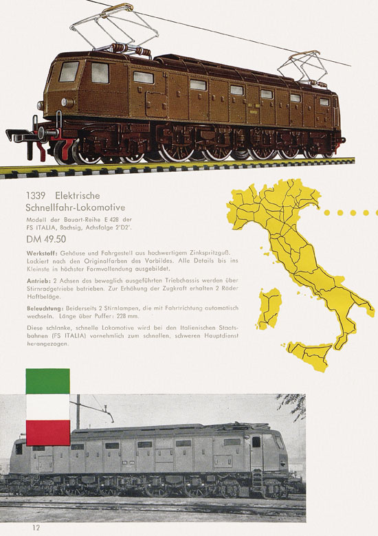 Seite 14 Fleischmann Katalog H0 1961-1962