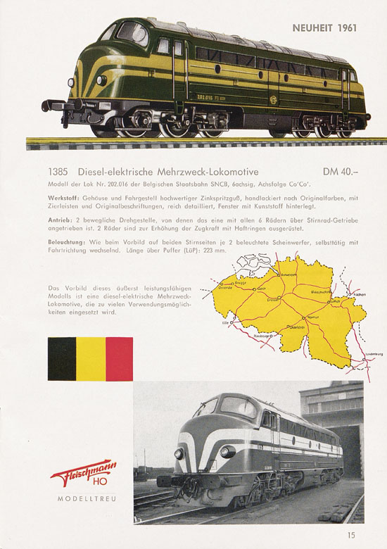 Seite 17 Fleischmann Katalog H0 1961-1962