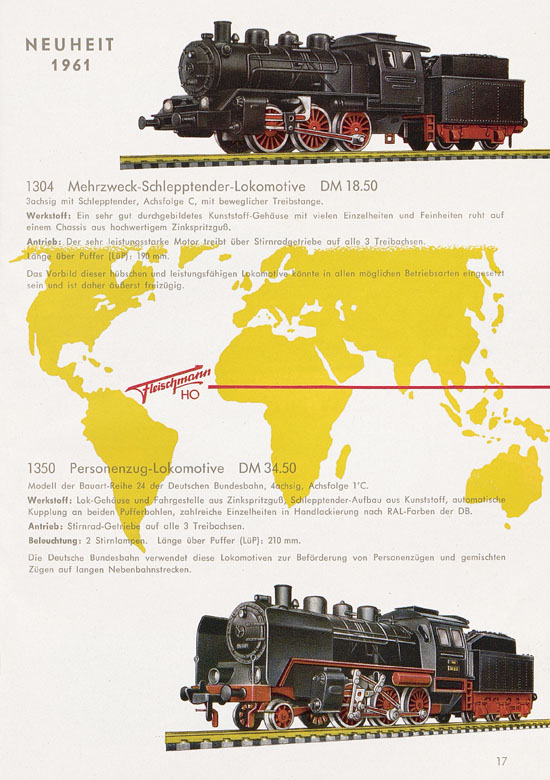Seite 19 Fleischmann Katalog H0 1961-1962