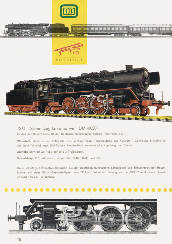 Fleischmann Katalog H0 1961-1962