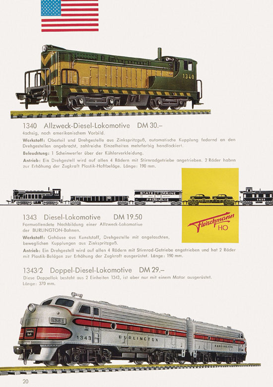 Seite 22 Fleischmann Katalog H0 1961-1962