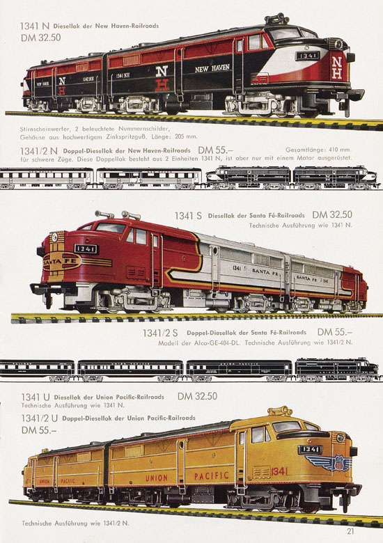 Fleischmann Katalog H0 1961-1962