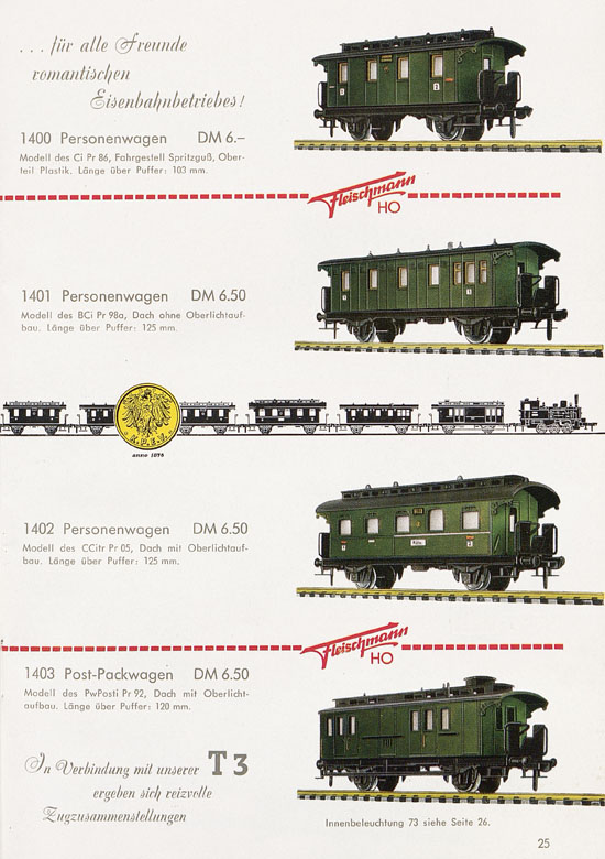 Seite 27 Fleischmann Katalog H0 1961-1962
