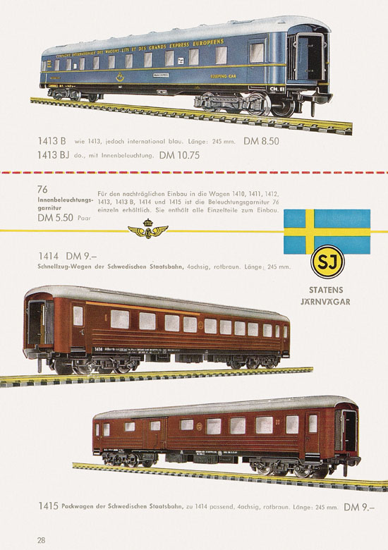 Seite 30 Fleischmann Katalog H0 1961-1962