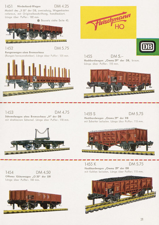 Seite 33 Fleischmann Katalog H0 1961-1962