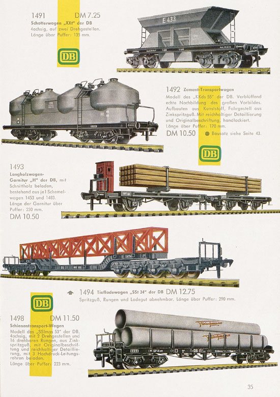 Seite 37 Fleischmann Katalog H0 1961-1962
