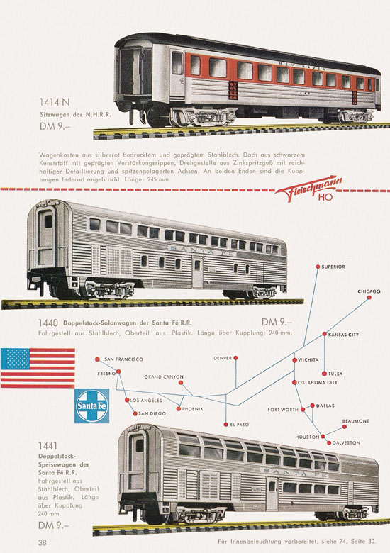 Seite 40 Fleischmann Katalog H0 1961-1962