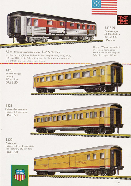 Seite 41 Fleischmann Katalog H0 1961-1962