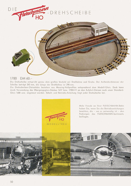 Seite 52 Fleischmann Katalog H0 1961-1962