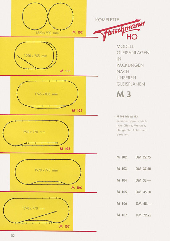 Seite 54 Fleischmann Katalog H0 1961-1962