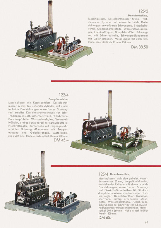 Seite 63 Fleischmann Katalog H0 1961-1962