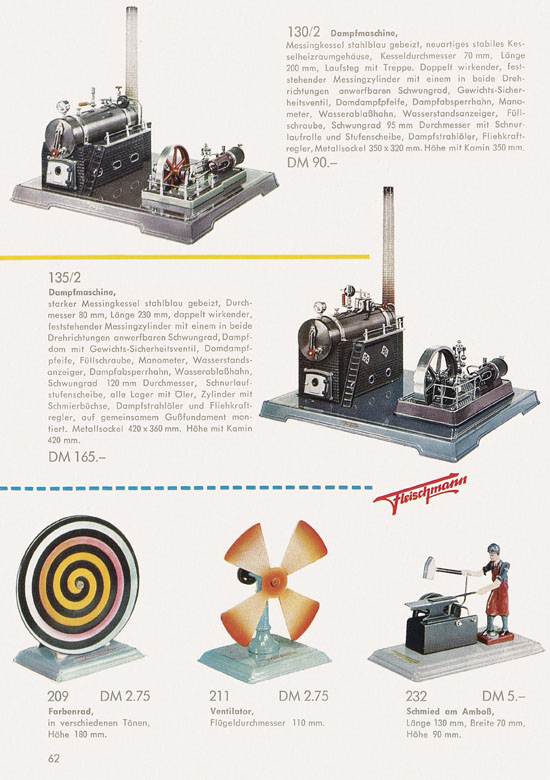Seite 64 Fleischmann Katalog H0 1961-1962