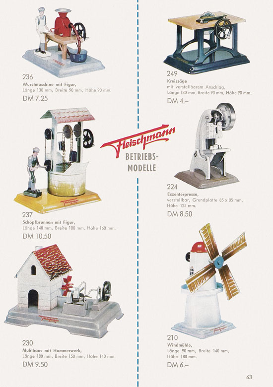 Seite 65 Fleischmann Katalog H0 1961-1962