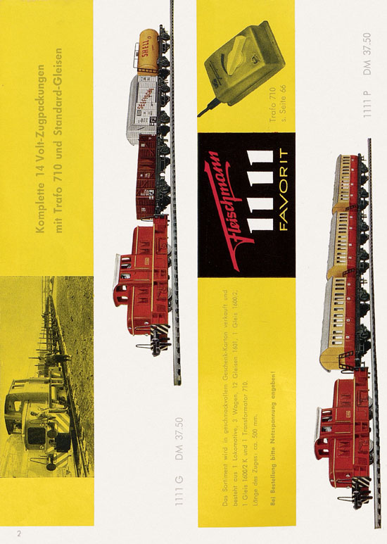 Seite 4 Fleischmann Katalog H0 1962-1963