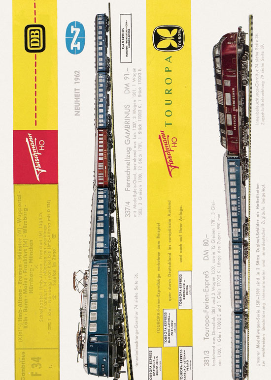Seite 8 Fleischmann Katalog H0 1962-1963
