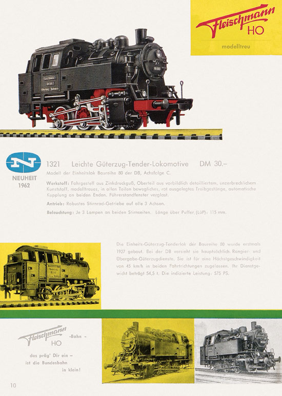 Seite 12 Fleischmann Katalog H0 1962-1963